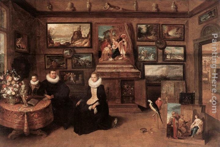 Frans the younger Francken Sebastiaan Leerse in his Gallery